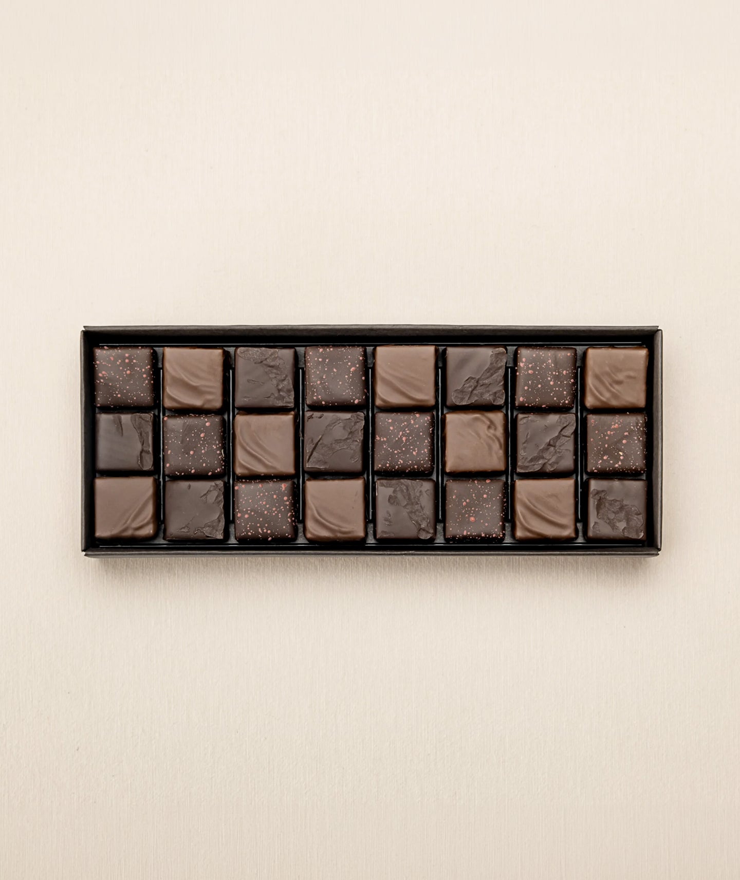Coffret de 24 ganaches chocolat