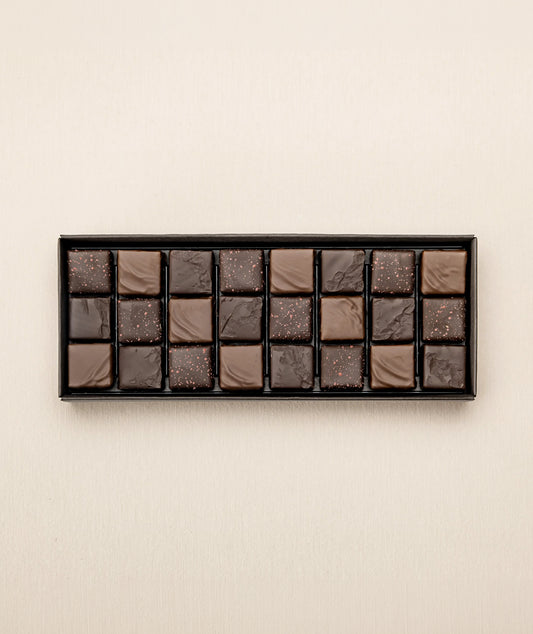 Coffret de 24 ganaches chocolat
