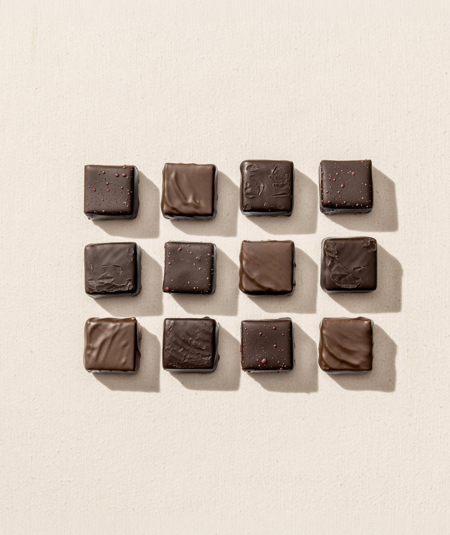 Coffret de 12 ganaches chocolat