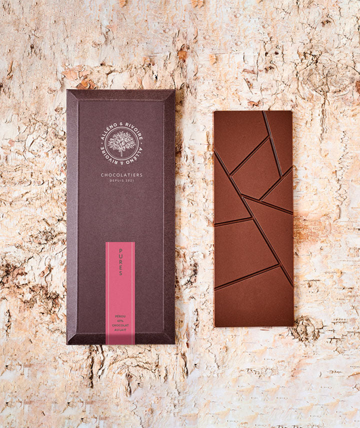 Tablette chocolat du Pérou 45%
