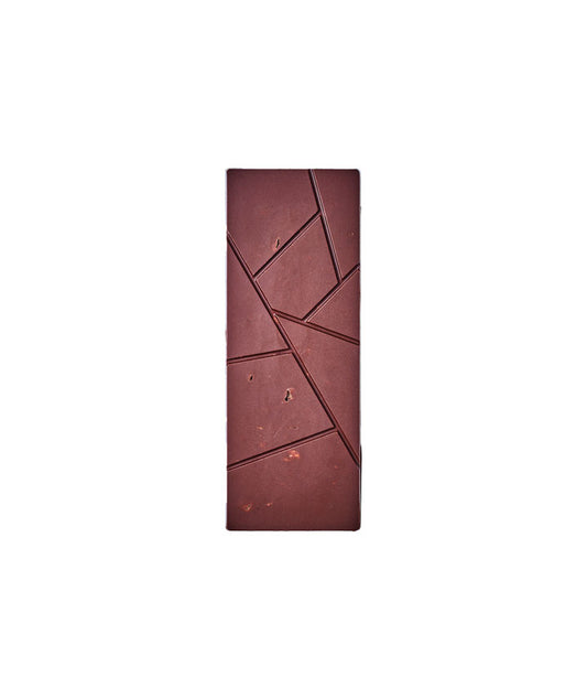 Tablette chocolat noir et meringue végétale acidulée