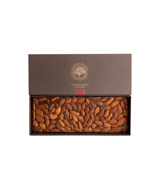 Mendiant amandes chocolat noir