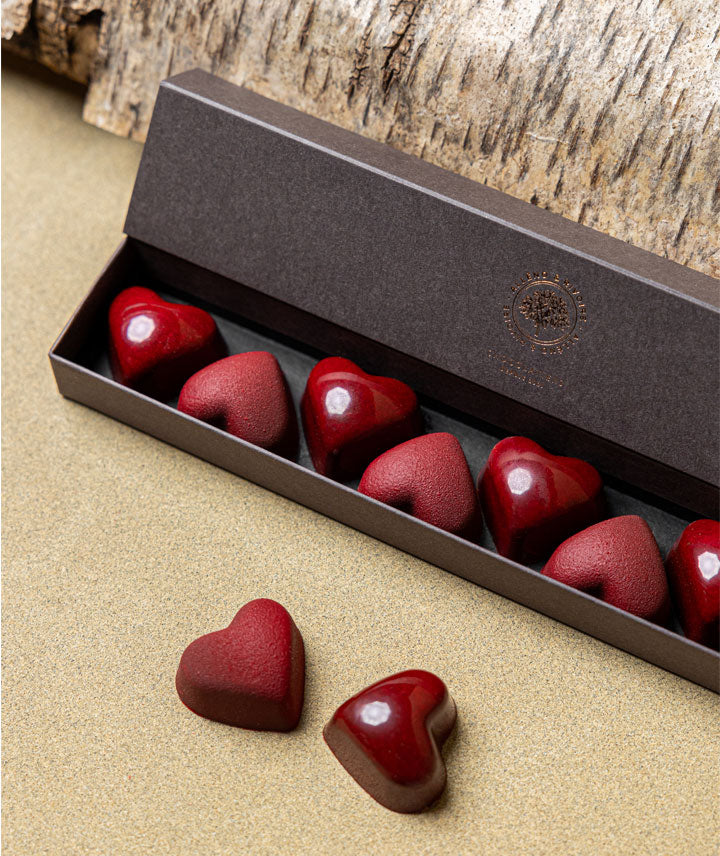Coffret de 8 petits cœurs - Tendres et croustillants