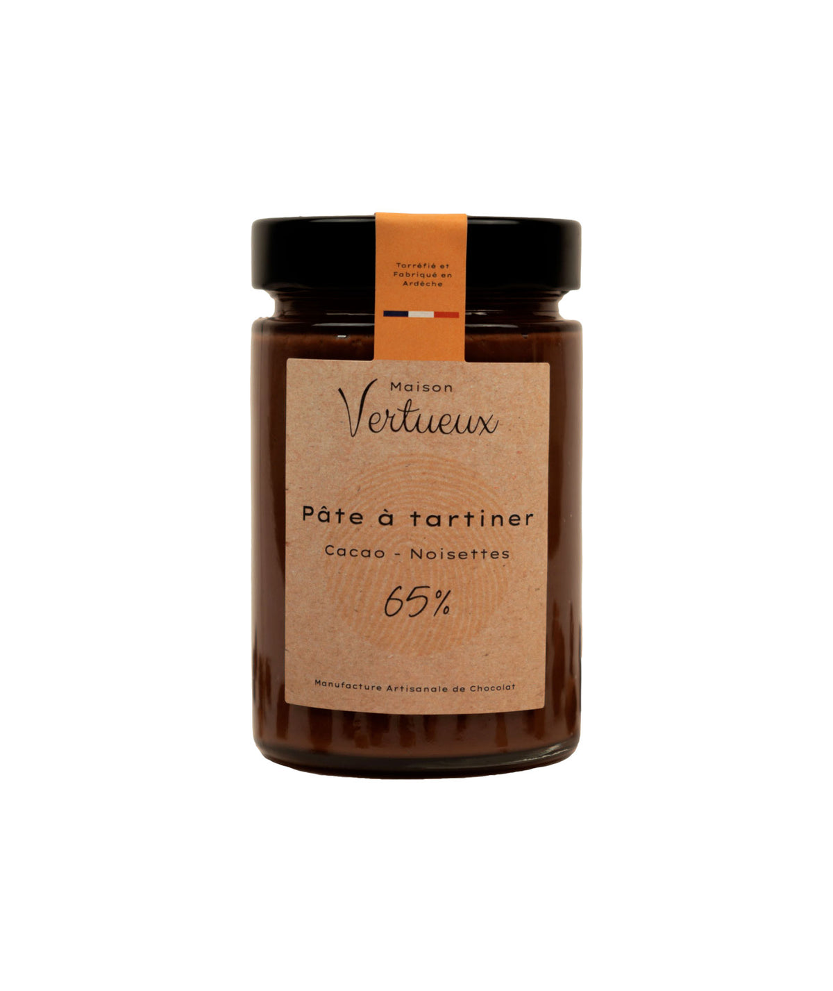 Pâte à tartiner cacao noisette 65%