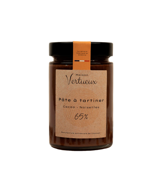 Pâte à tartiner cacao noisette 65%