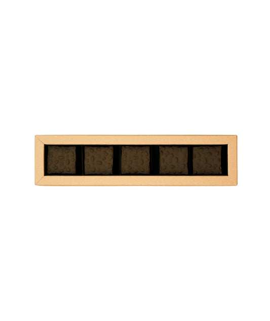 Coffret 5 rochers chocolat noir