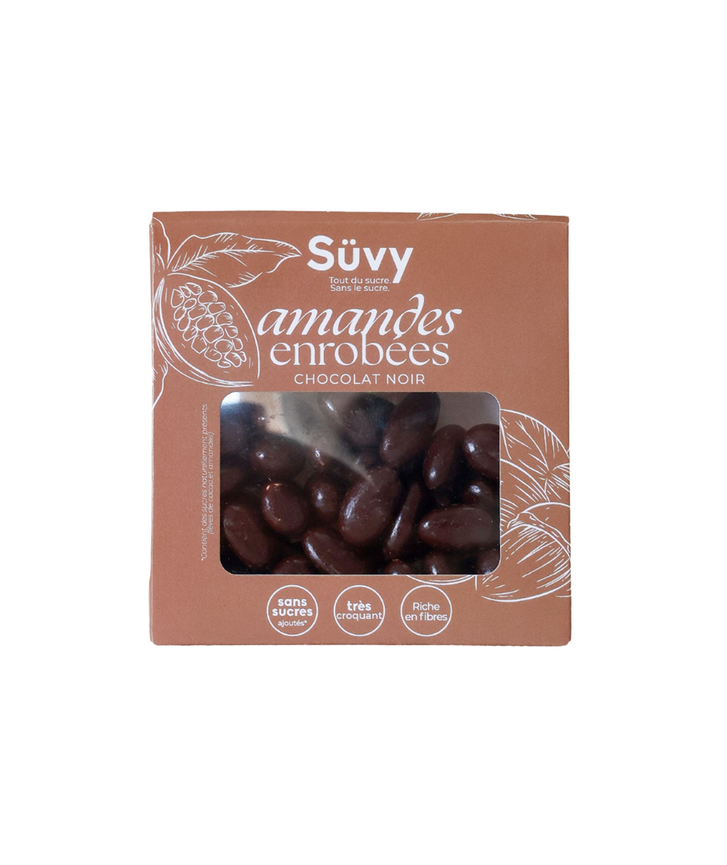 Amandes enrobées de chocolat noir - Süvy