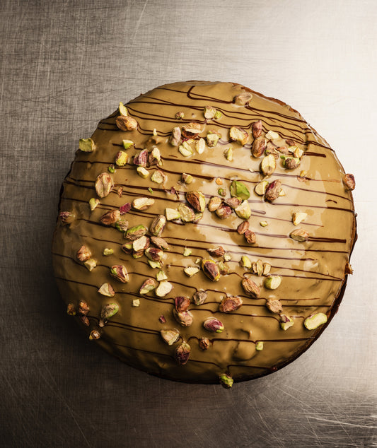 Panettone pistache et fleur d'oranger x Christophe Louie