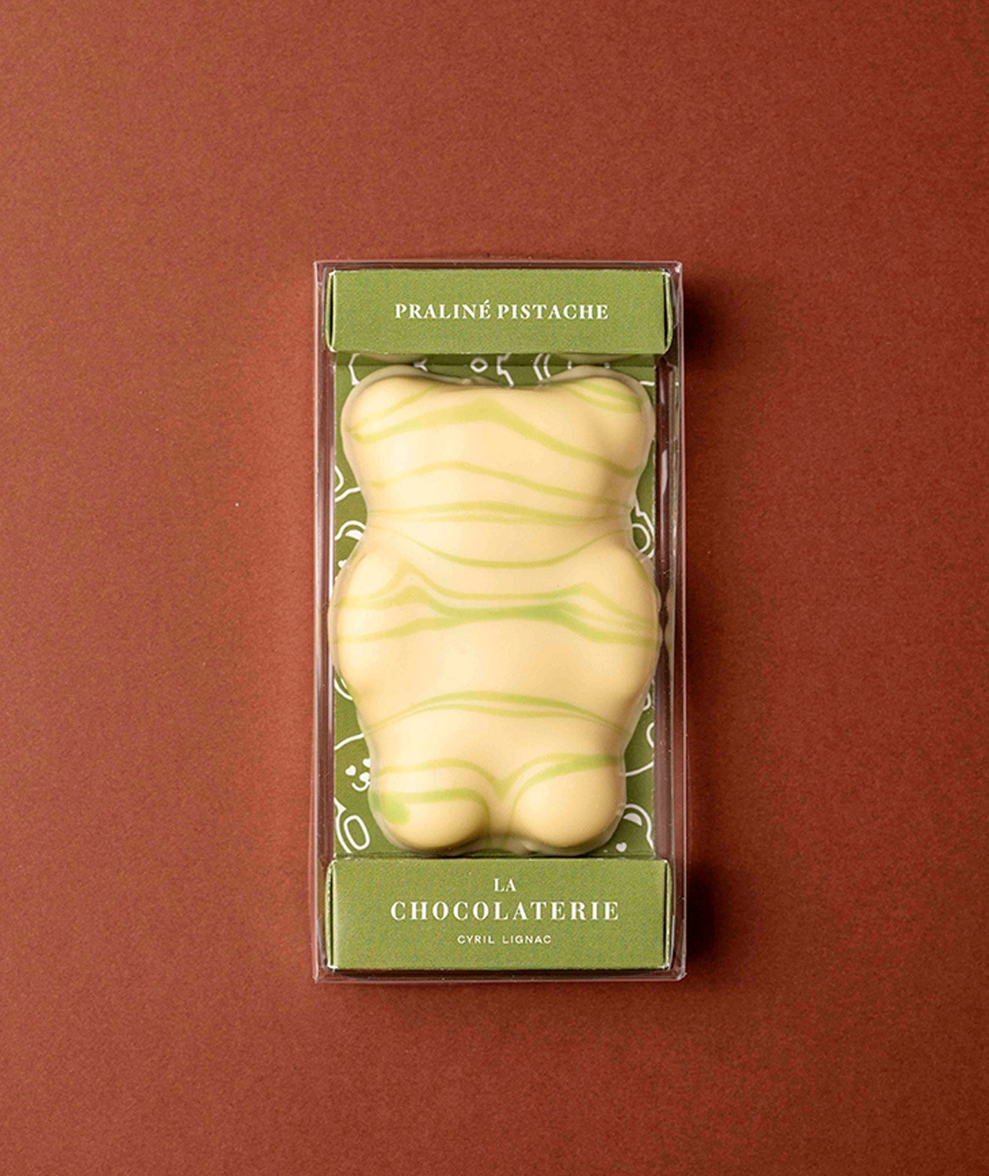 L'Ourson guimauve de Pâques - Chocolat blanc et praliné pistache