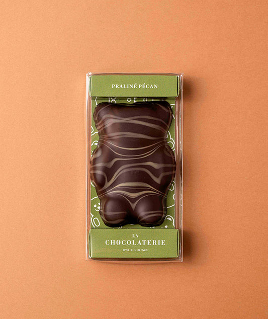 L'Ourson guimauve de Pâques - Chocolat noir et praliné pécan