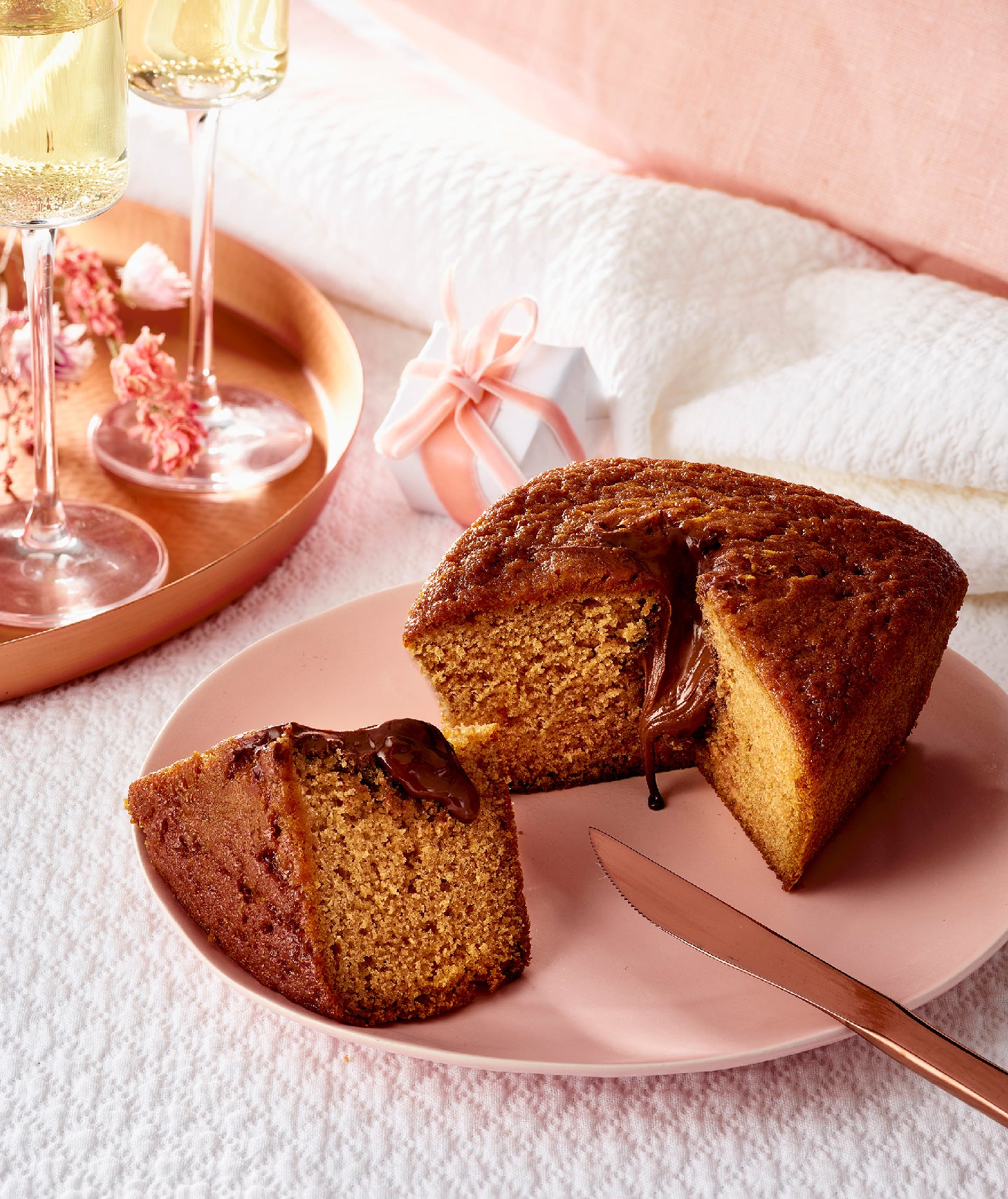 Gâteau aux épices et cœur fondant chocolat Gianduja
