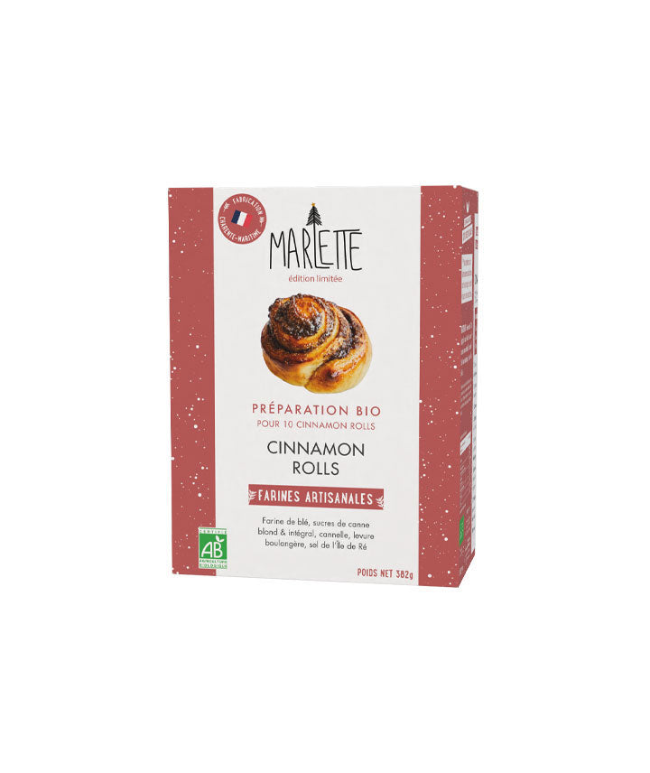 Préparation Cinnamon rolls de Noël