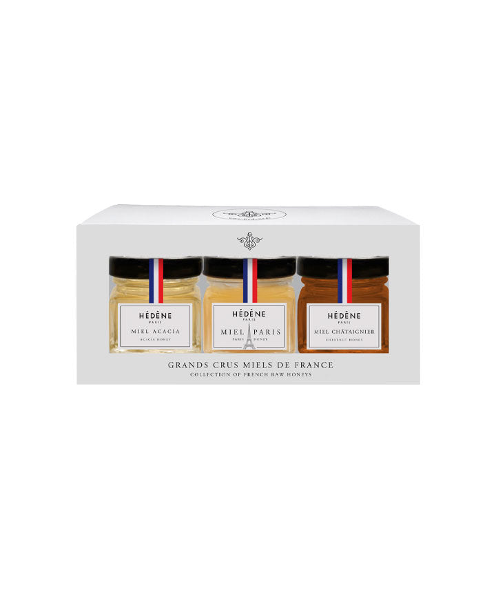 Coffret de miels Paris Je t'aime vue face aux Galeries Lafayette Le Gourmet