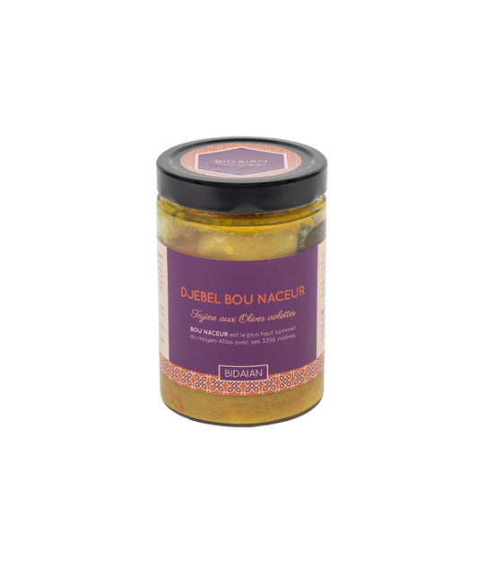Tajine aux olives violettes et citron confit