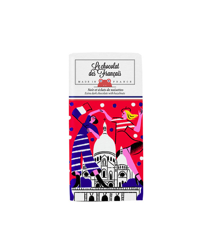 Tablette chocolat noir et éclats de noisettes