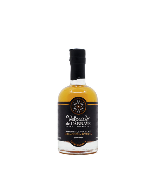 Velours de vinaigre à l'orange et pain d’épices