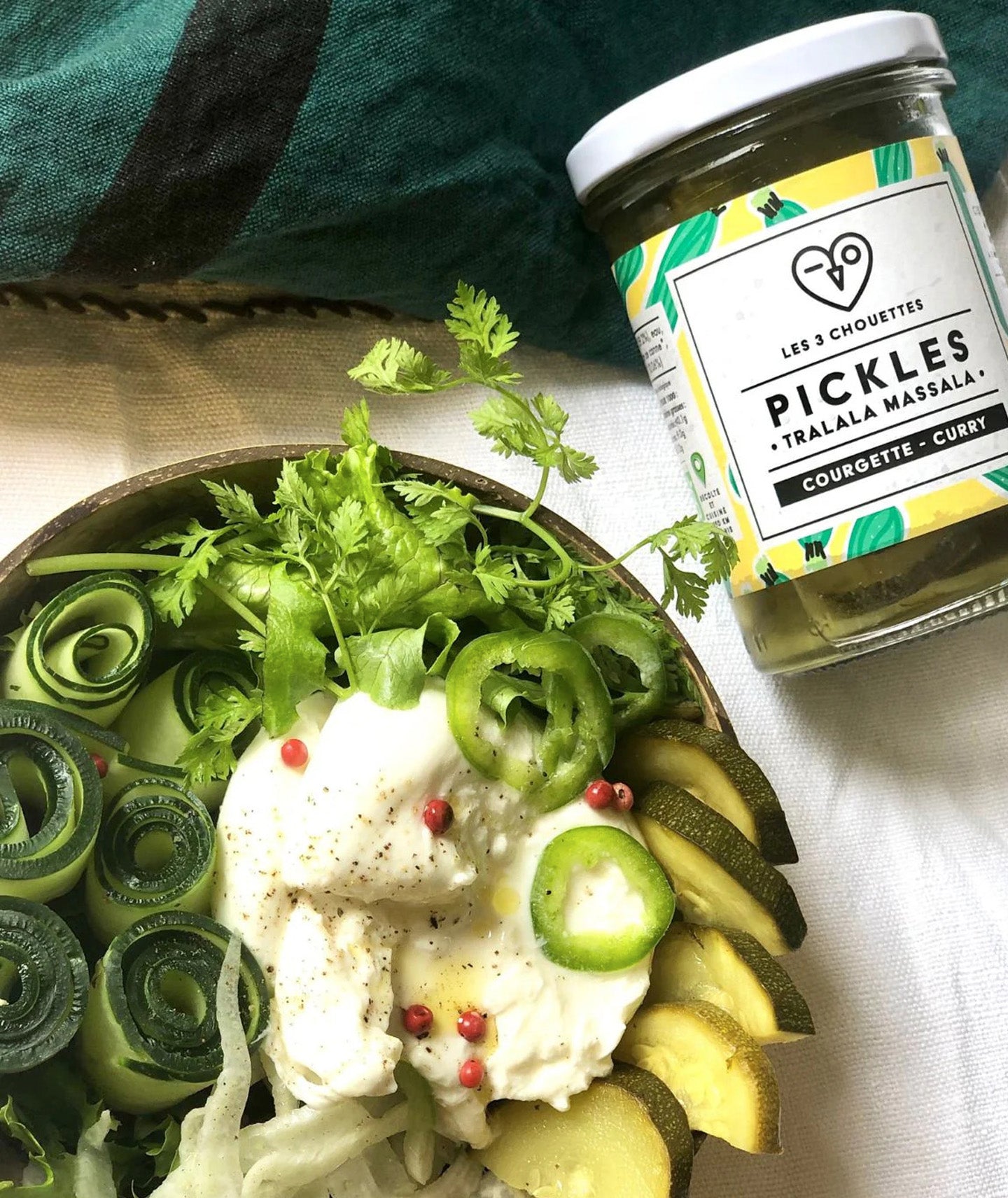 Pickles courgette au curry - Bio