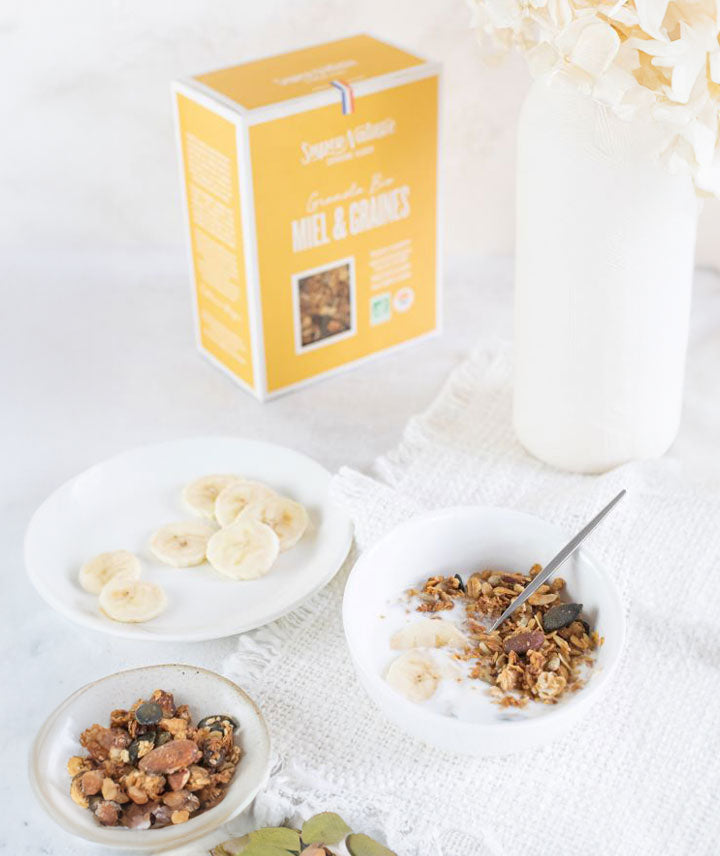 Granola miel et graines bio