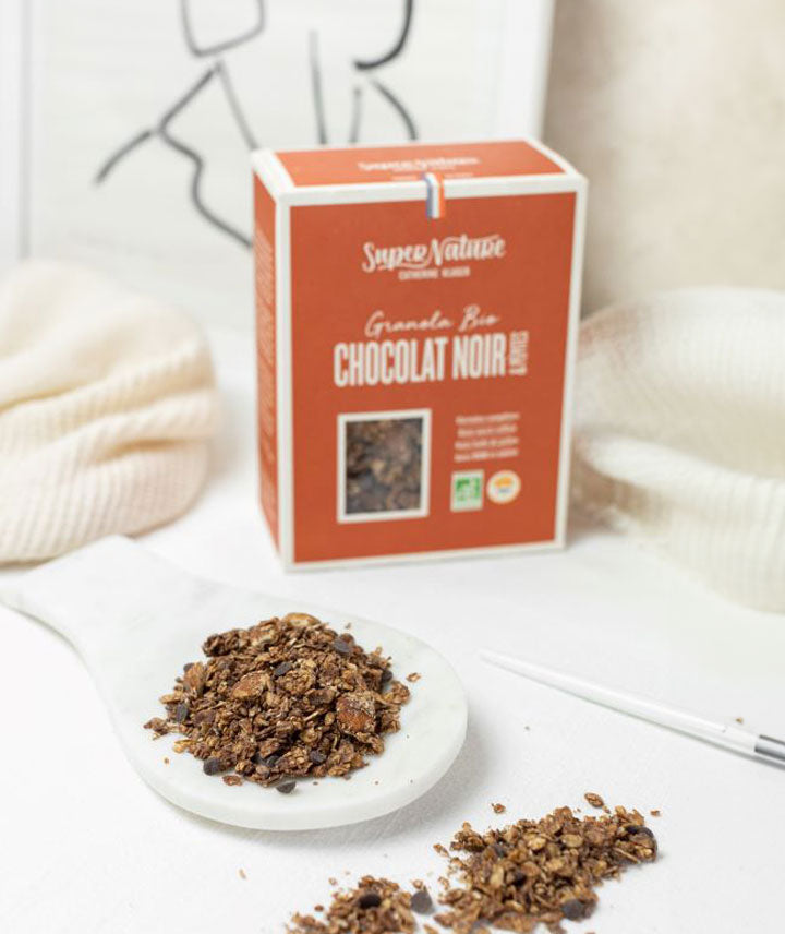 Granola chocolat noir et pépites bio