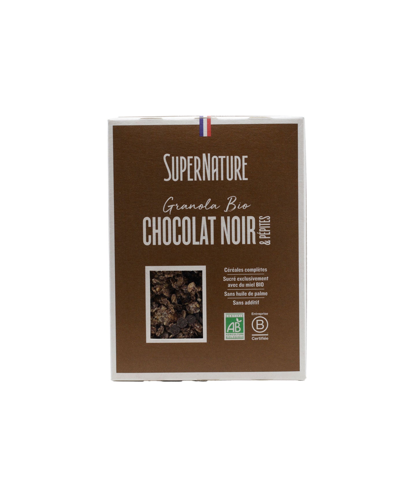 Granola chocolat noir et pépites bio