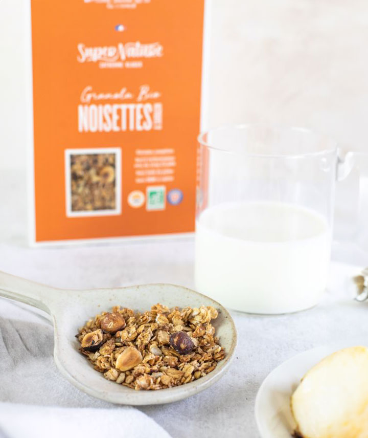Granola noisettes et sarrasin bio