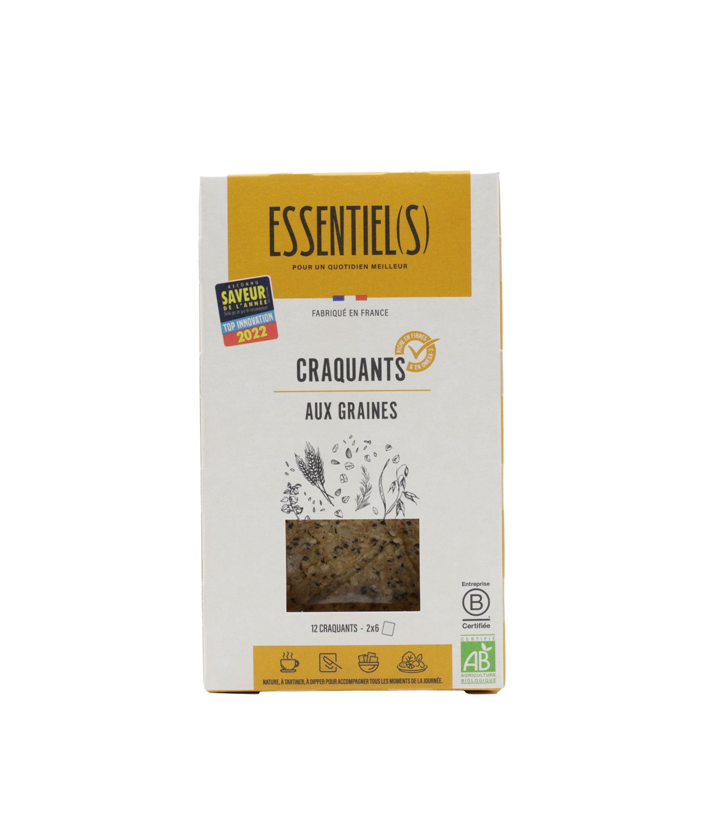 Boite de 12 craquants nature bio