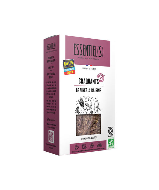 Boite de 12 craquants raisins bio