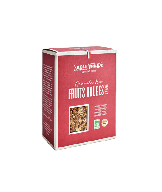 Granola fruits rouges bio