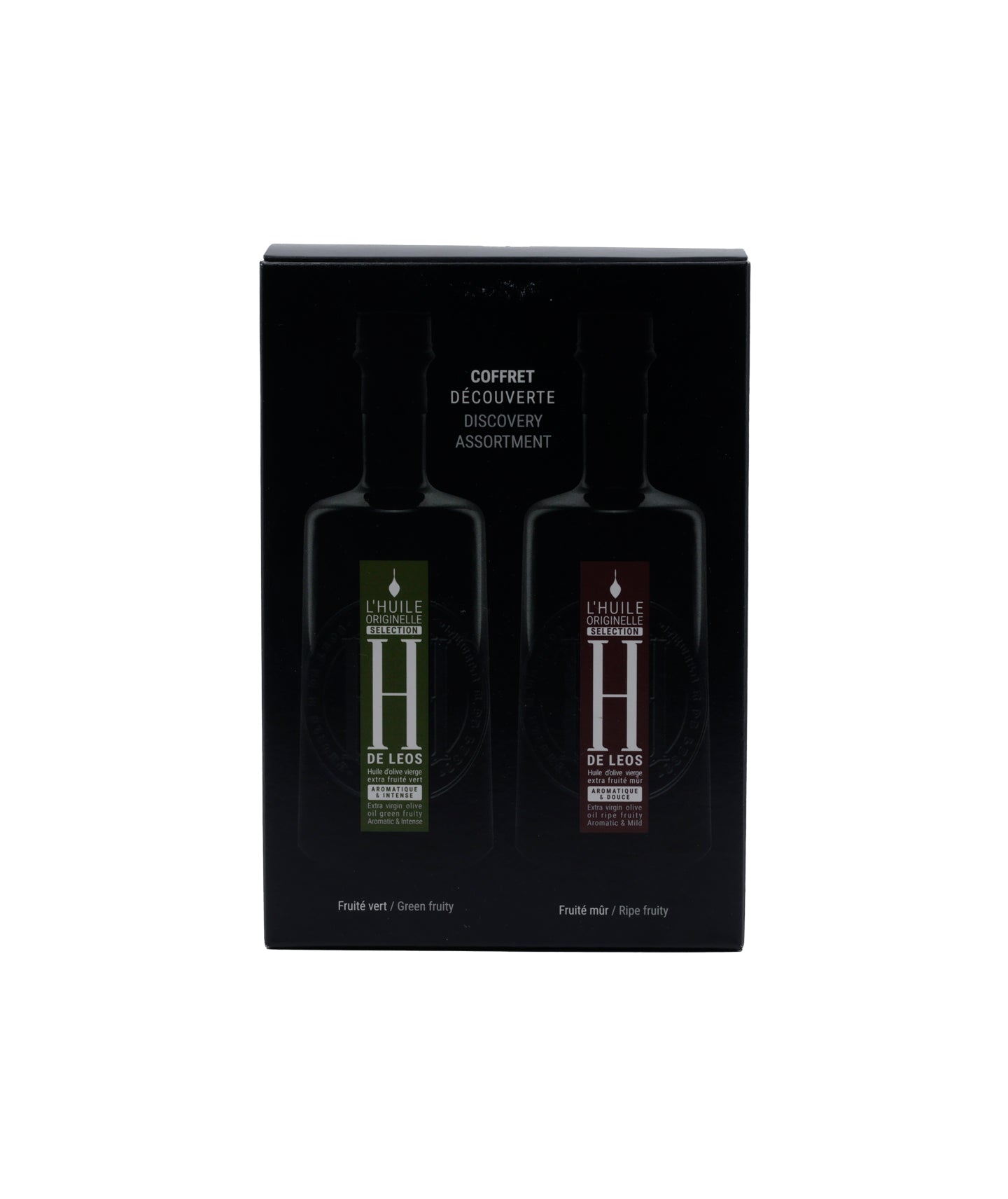 Coffret découverte huile Domaine de Leos fruité vert + Mur  - 10cl
