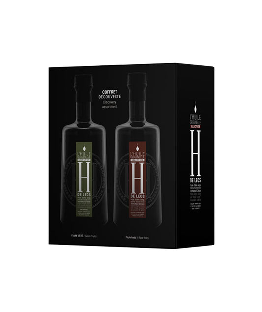 Coffret découverte huile Domaine de Leos fruité vert + Mur  - 10cl