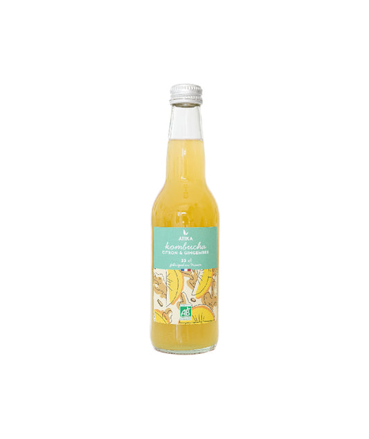 Kombucha citron gingembre bio