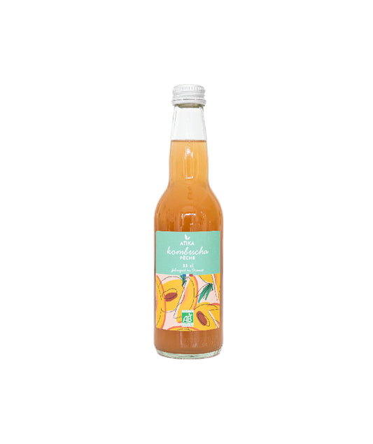 Kombucha pêche bio