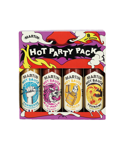 Coffret 8 sauces "Hot Party"