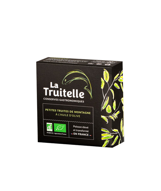 Petites truites de montagne à l'huile d'olive bio