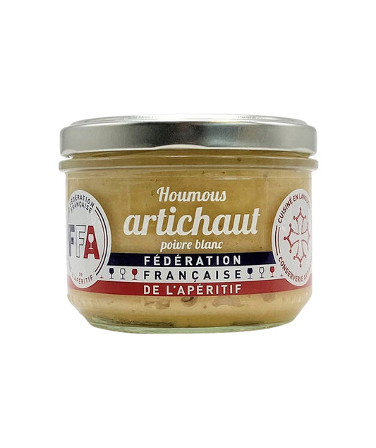 Houmous artichaut au poivre blanc