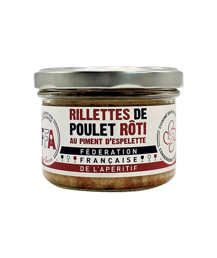 Rillettes de poulet rôti au piment d'espelette