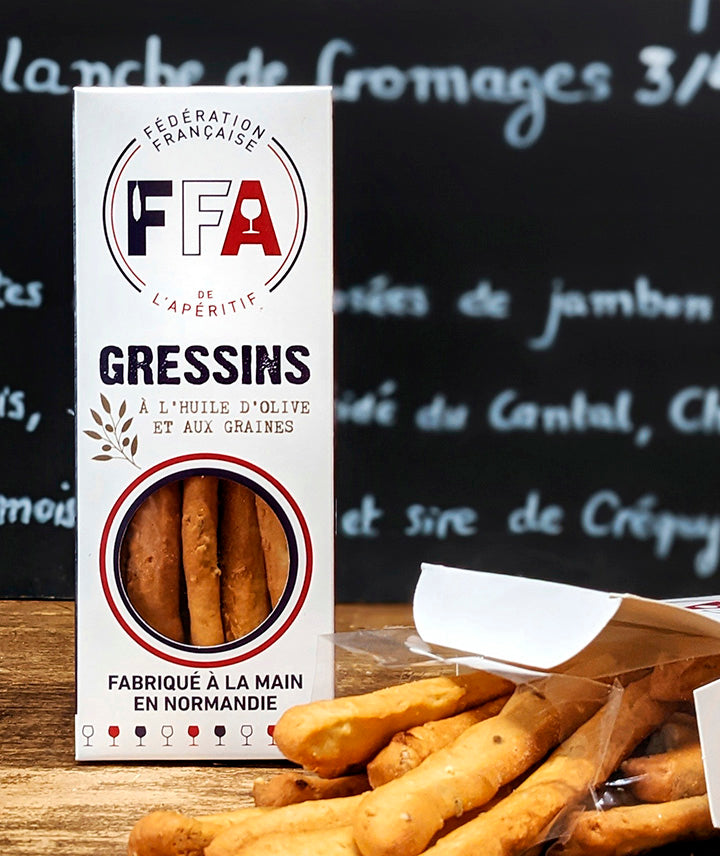 Gressins à l'huile d'olive et aux graines