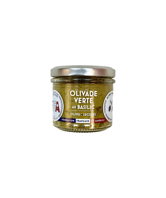 Olivade verte au basilic et olives françaises