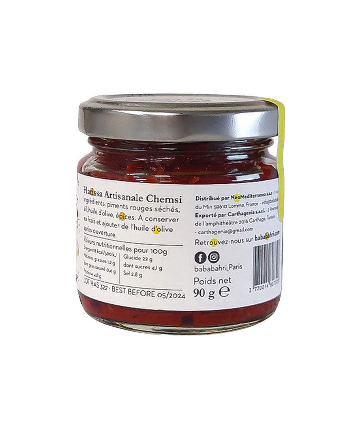 Harissa fruitée Chemsi artisanale