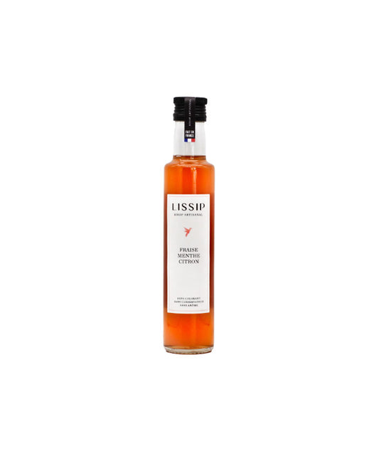 Sirop fraise, menthe et citron