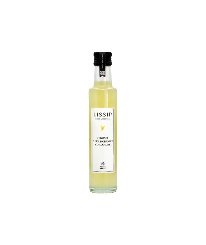 Sirop d'orgeat, fleur d'oranger et coriandre