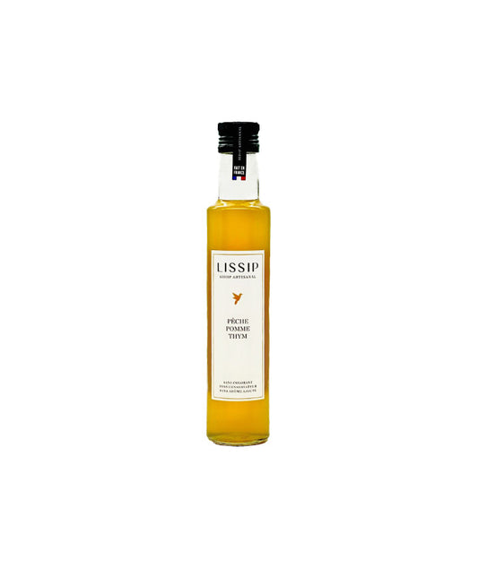 Sirop pêche, pomme et thym