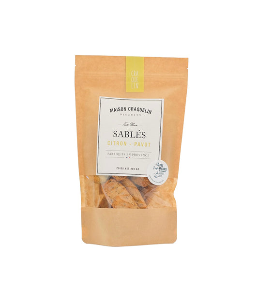 Sablés citron et pavot