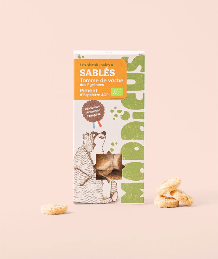 Biscuits salés tomme et piment d'Espelette