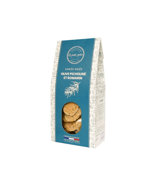 Sablés salés au olive picholine et romarin