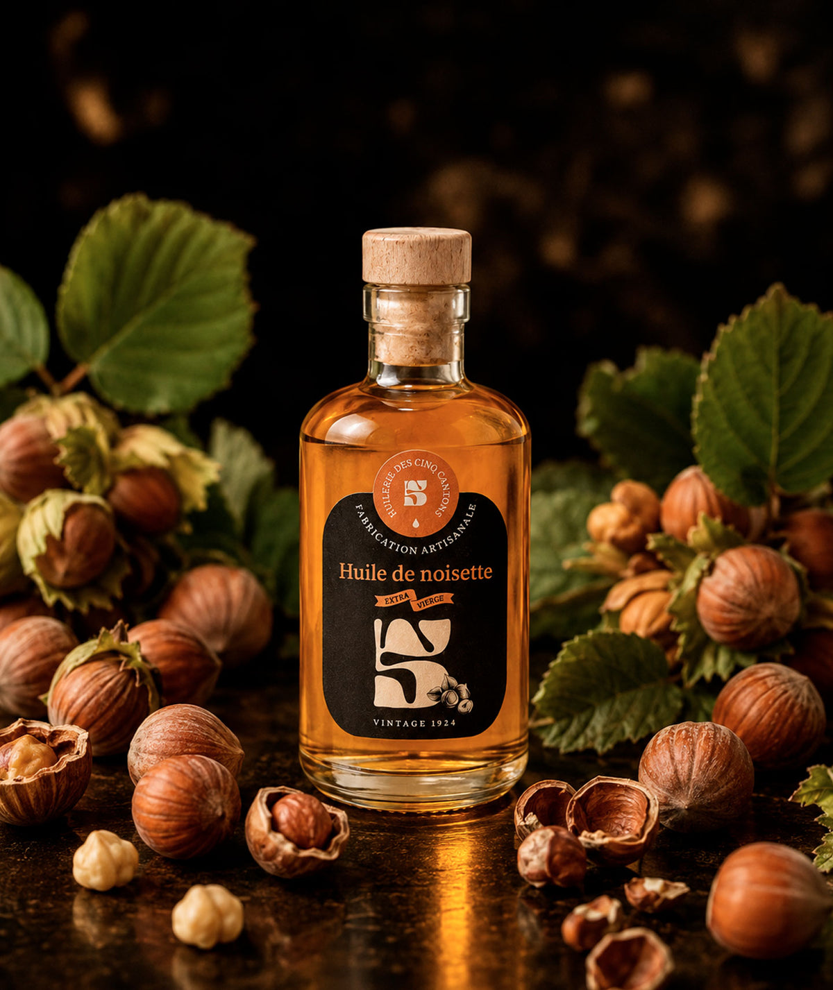 Huile de noisette extra vierge