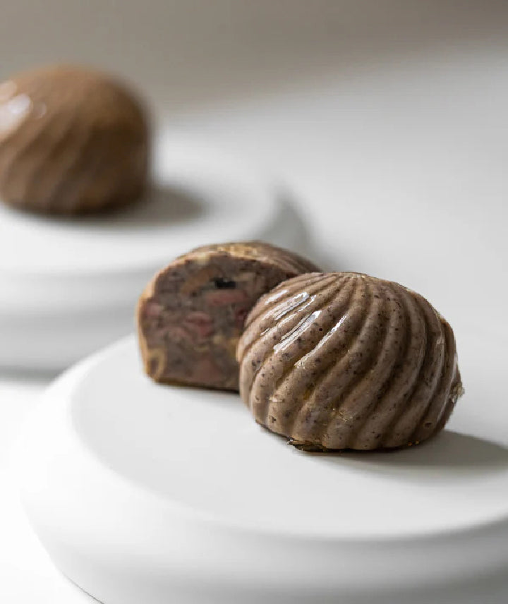 Tourbillon de tapenade et poulette