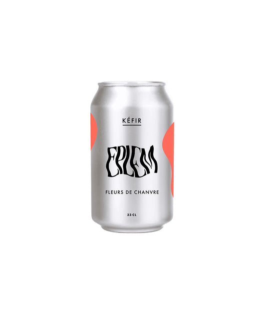 Kéfir bio pétillant aux Fleurs de Chanvre - Canette 33cl
