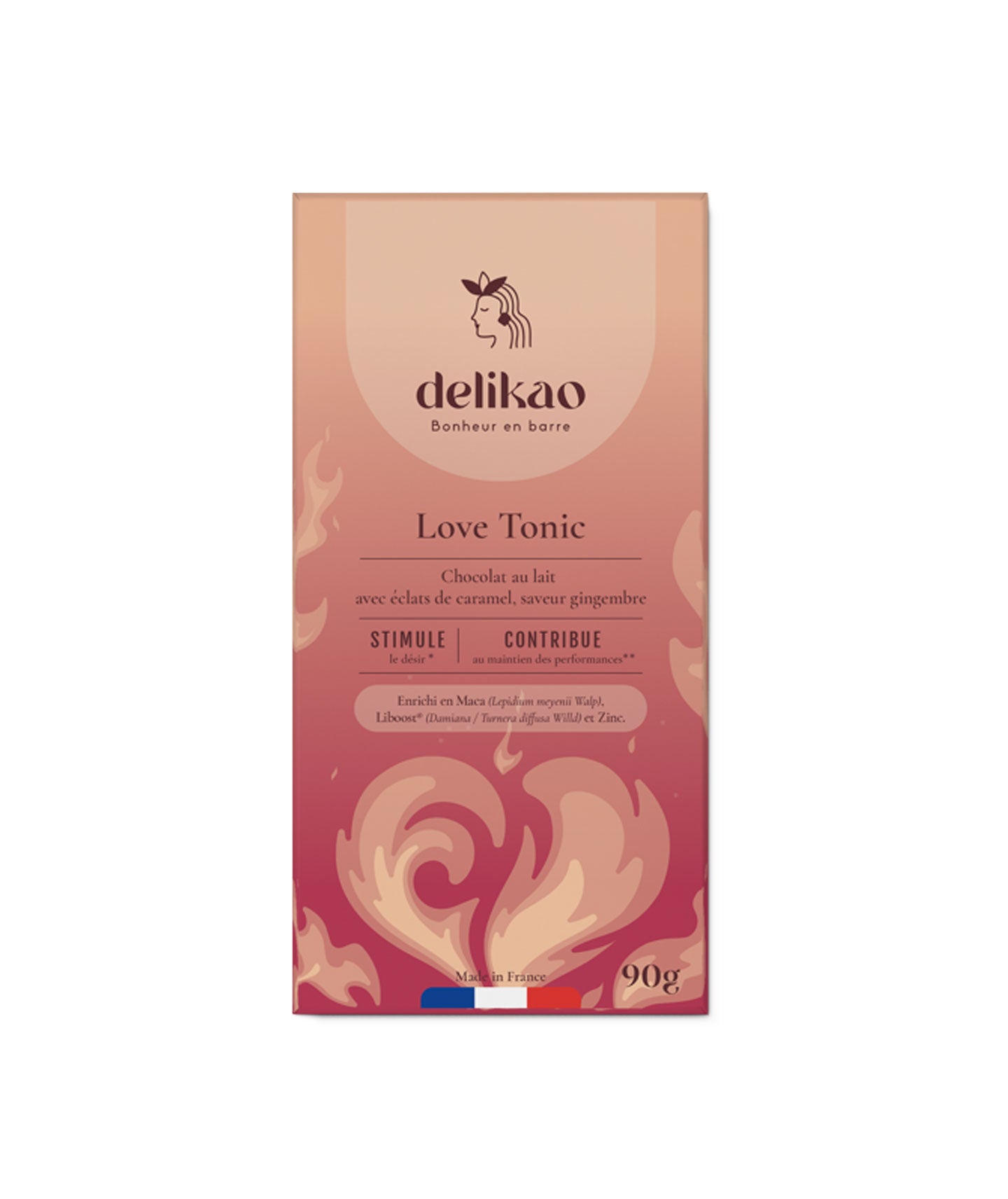 Tablette chocolat 36% caramel gingembre - Love Tonic