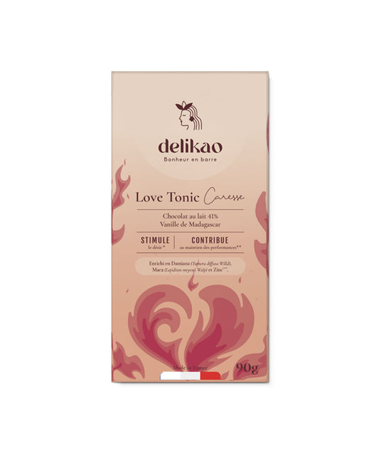 Tablette chocolat 41% Vanill de Madagascar - Love Tonic Caresse